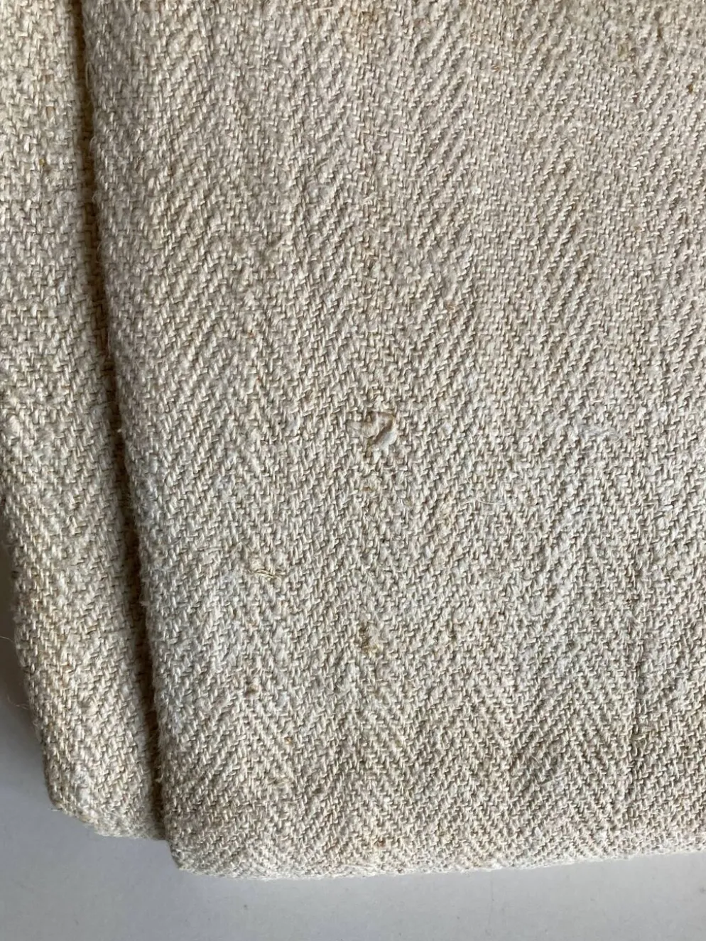 Nappe 5 mètres en toile de chanvre 19e