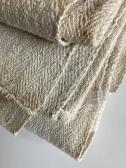 Nappe 5 mètres en toile de chanvre 19e