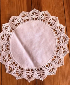 Napperon en dentelle en coton 17 cm