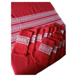 Nappe + 12 serviettes anciennes