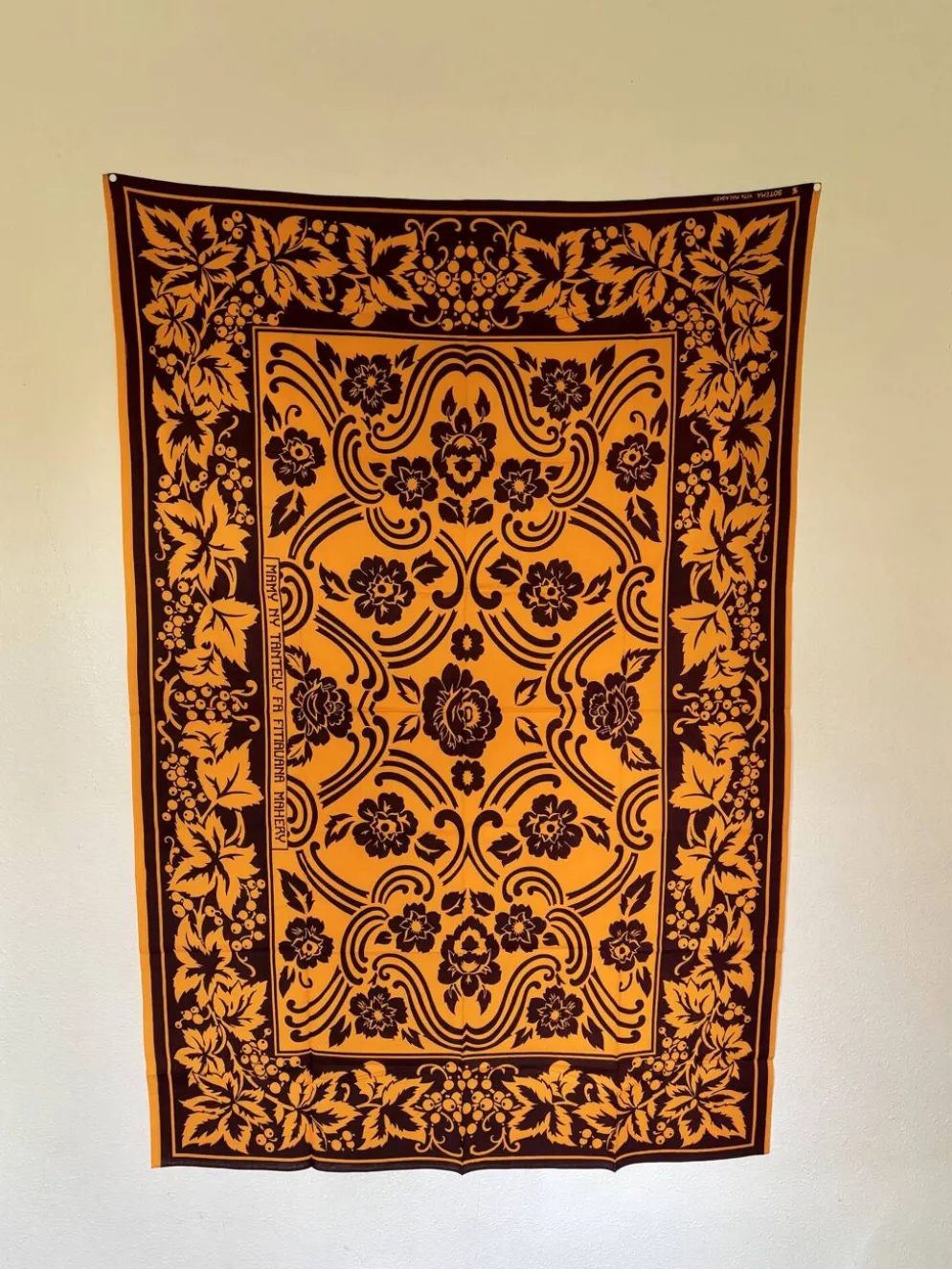 Nappe tenture malgache vintage