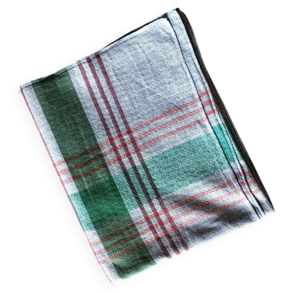 Nappe vintage, bleue à rayures