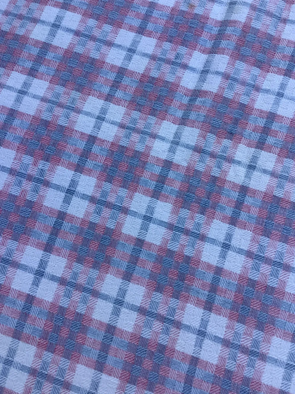 Nappe vintage extérieur pour parasol fait maison