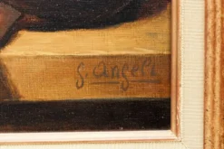 Nature morte aux légumes, huile sur toile signée Angeli Guerino