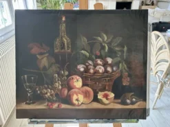 Nature morte réaliste, académique G.B 1904