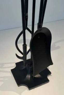 Nécessaire de Feu Modèle Golf en Métal Laqué Noir et Clubs de Golf Chromés