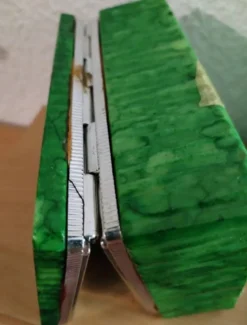 Nécessaire de fumeur en albâtre vert d’Italie, Années 1960