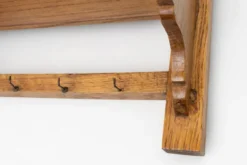 Nom de l'article : Cabinet de rasage en bois français avec miroir, années 1890