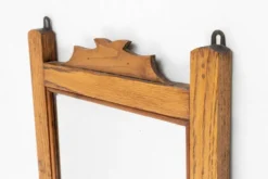Nom de l'article : Cabinet de rasage en bois français avec miroir, années 1890