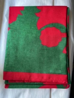 Nouveau nappe Pierre Frey Rouge & Vert 178 x 280 cm