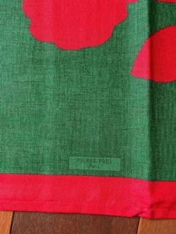 Nouveau nappe Pierre Frey Rouge & Vert 178 x 280 cm