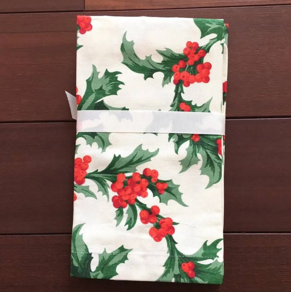 4 nouvelles serviettes carrées en coton Zina Vasi