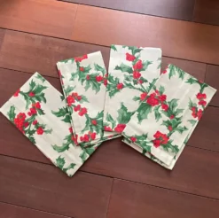 4 nouvelles serviettes carrées en coton Zina Vasi