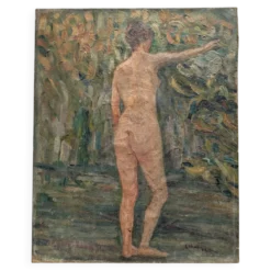 Nu neo impressionniste, Huile sur toile, circa 1920