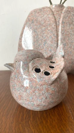 Oiseau en céramique Virebent pique fleurs