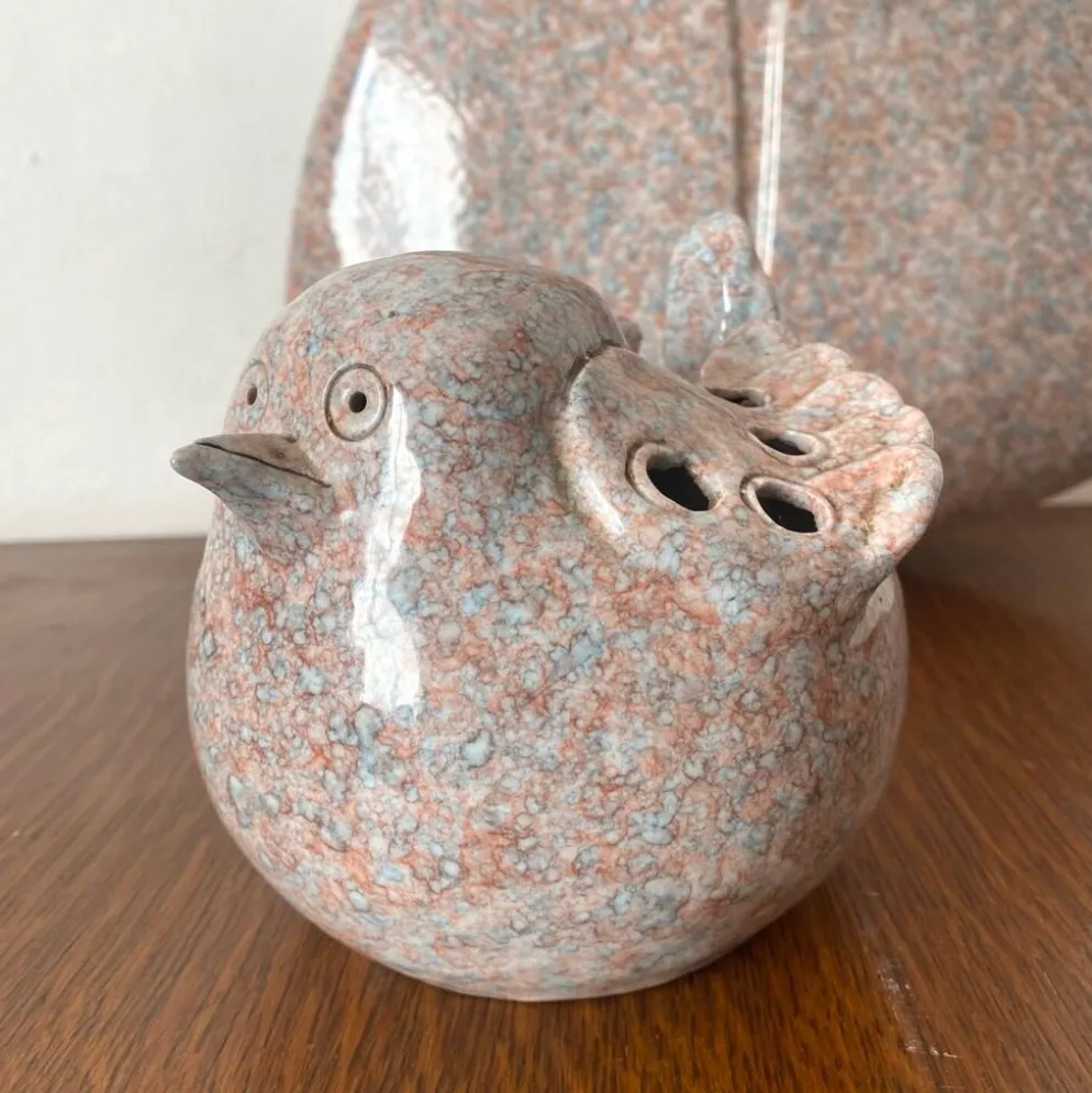 Oiseau en céramique Virebent pique fleurs