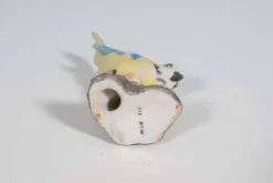 Oiseau en porcelaine vintage Pimpelmees bleu