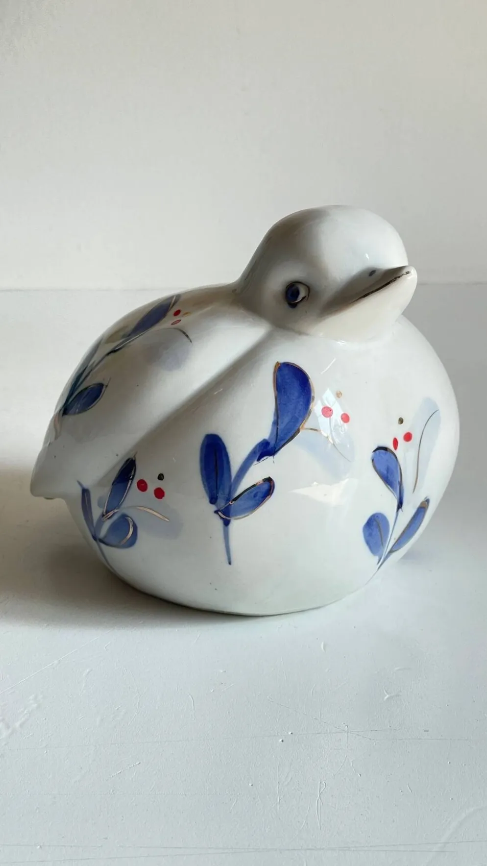 Oiseau porcelaine chinoise vintage