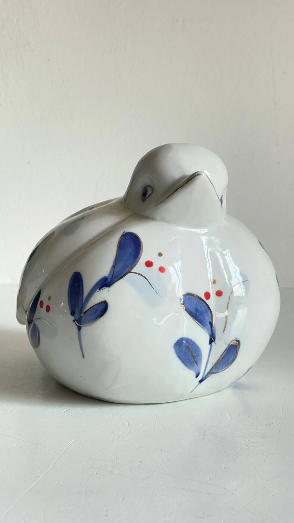 Oiseau porcelaine chinoise vintage