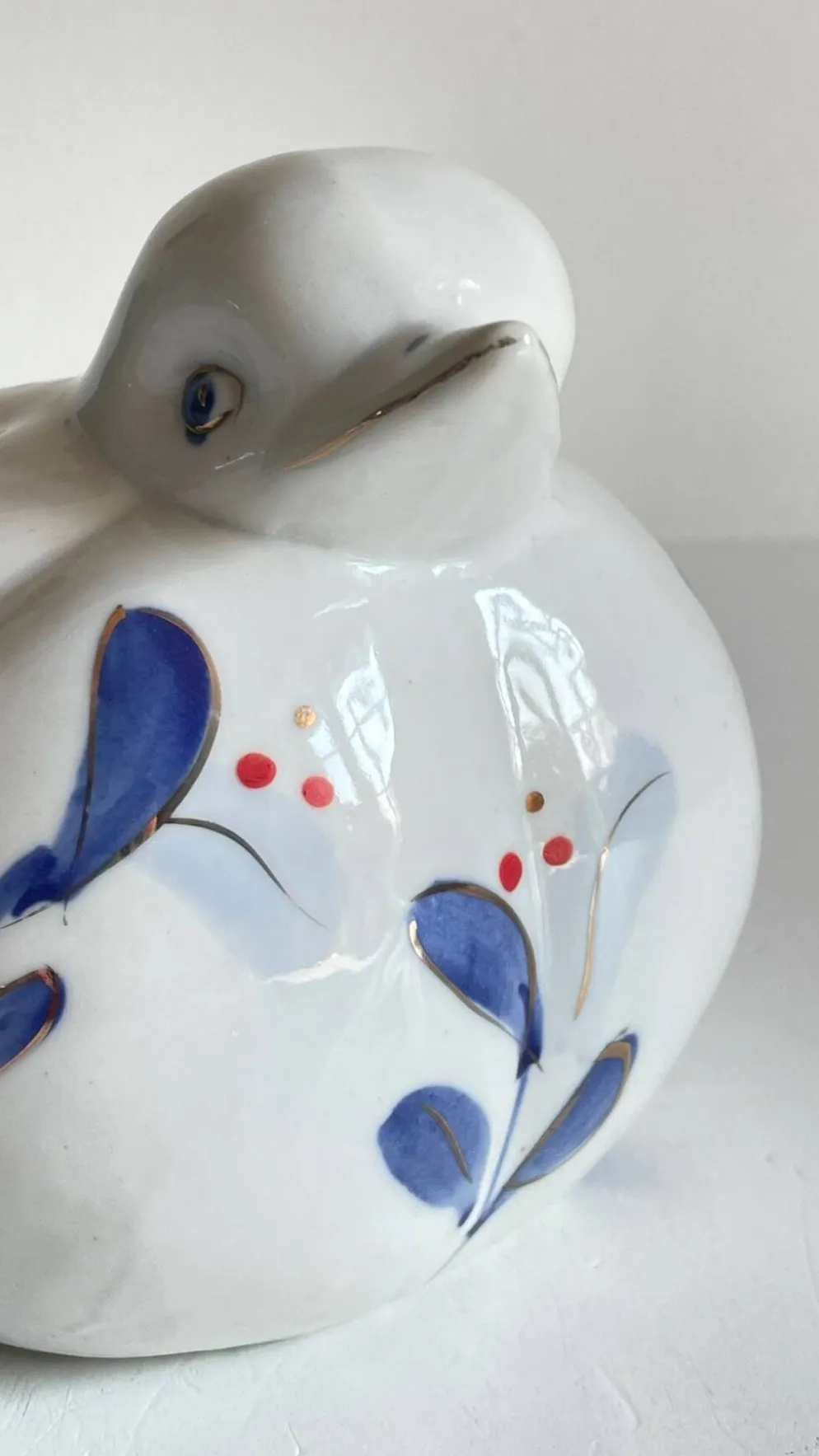 Oiseau porcelaine chinoise vintage