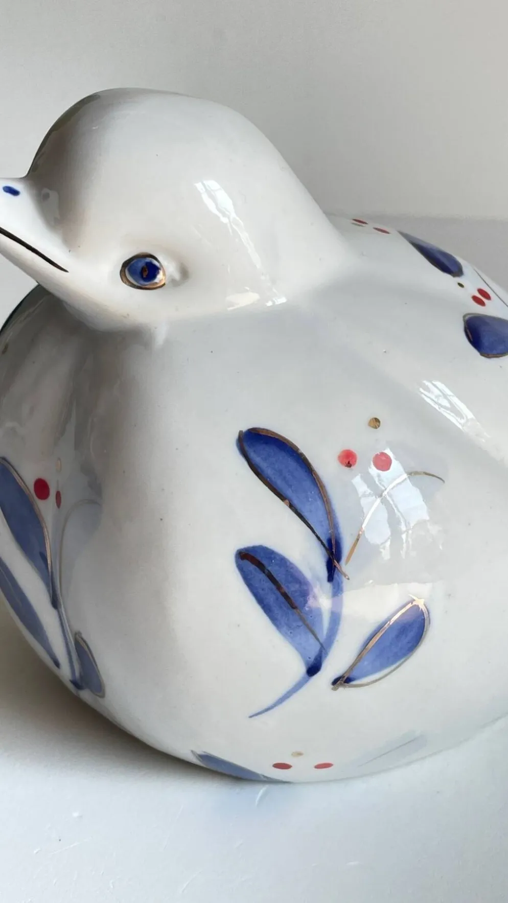 Oiseau porcelaine chinoise vintage