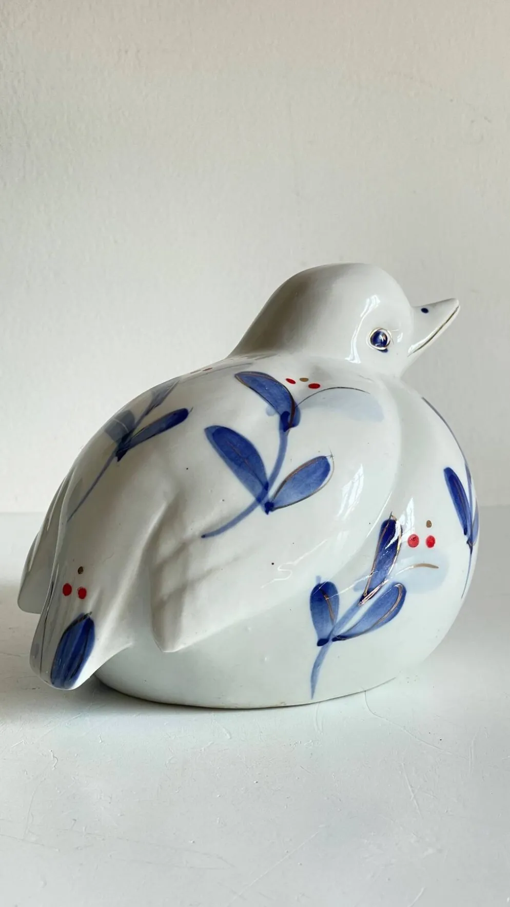 Oiseau vintage en porcelaine chinoise