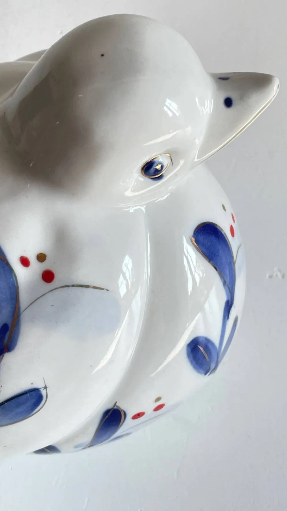 Oiseau vintage en porcelaine chinoise