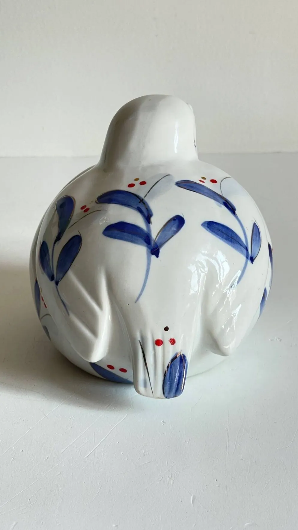 Oiseau vintage en porcelaine chinoise