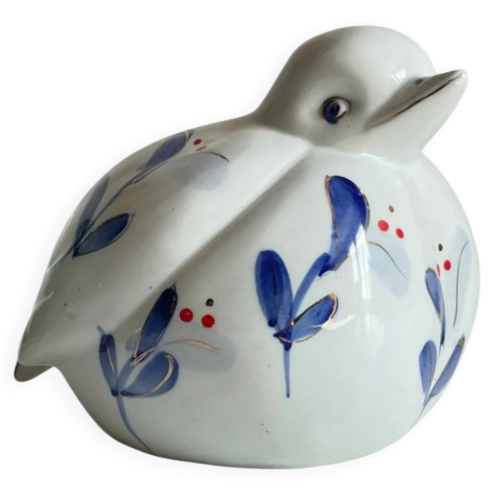 Oiseau vintage en porcelaine chinoise
