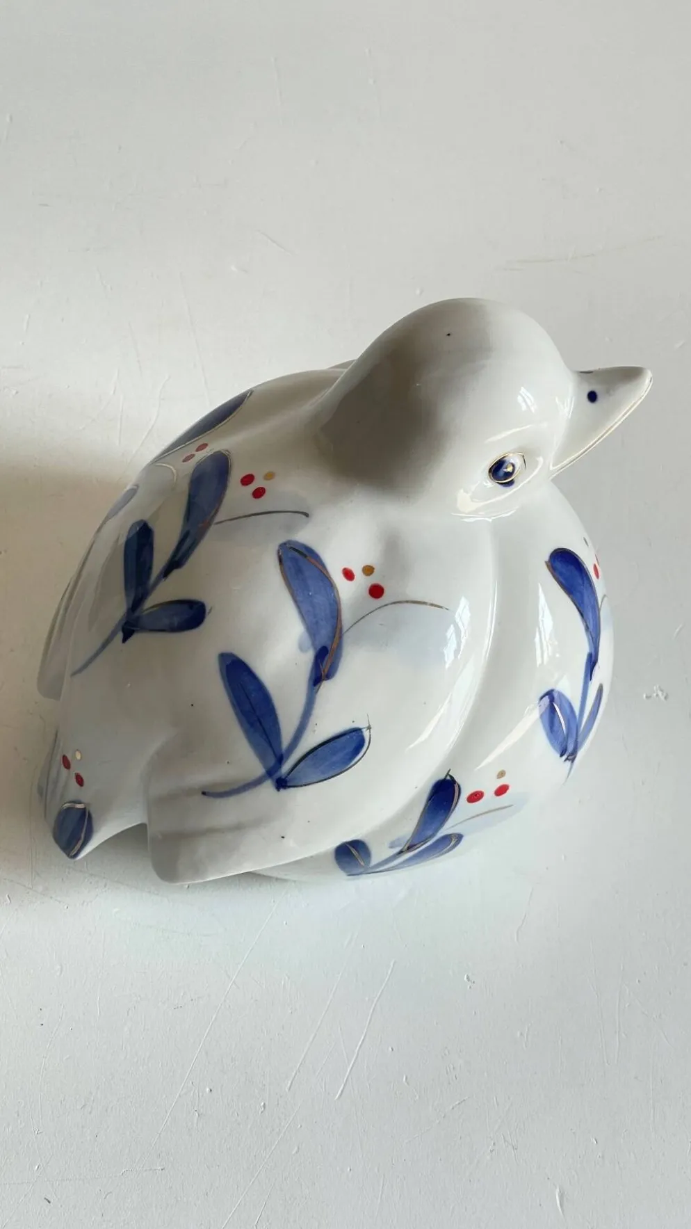 Oiseau vintage en porcelaine chinoise