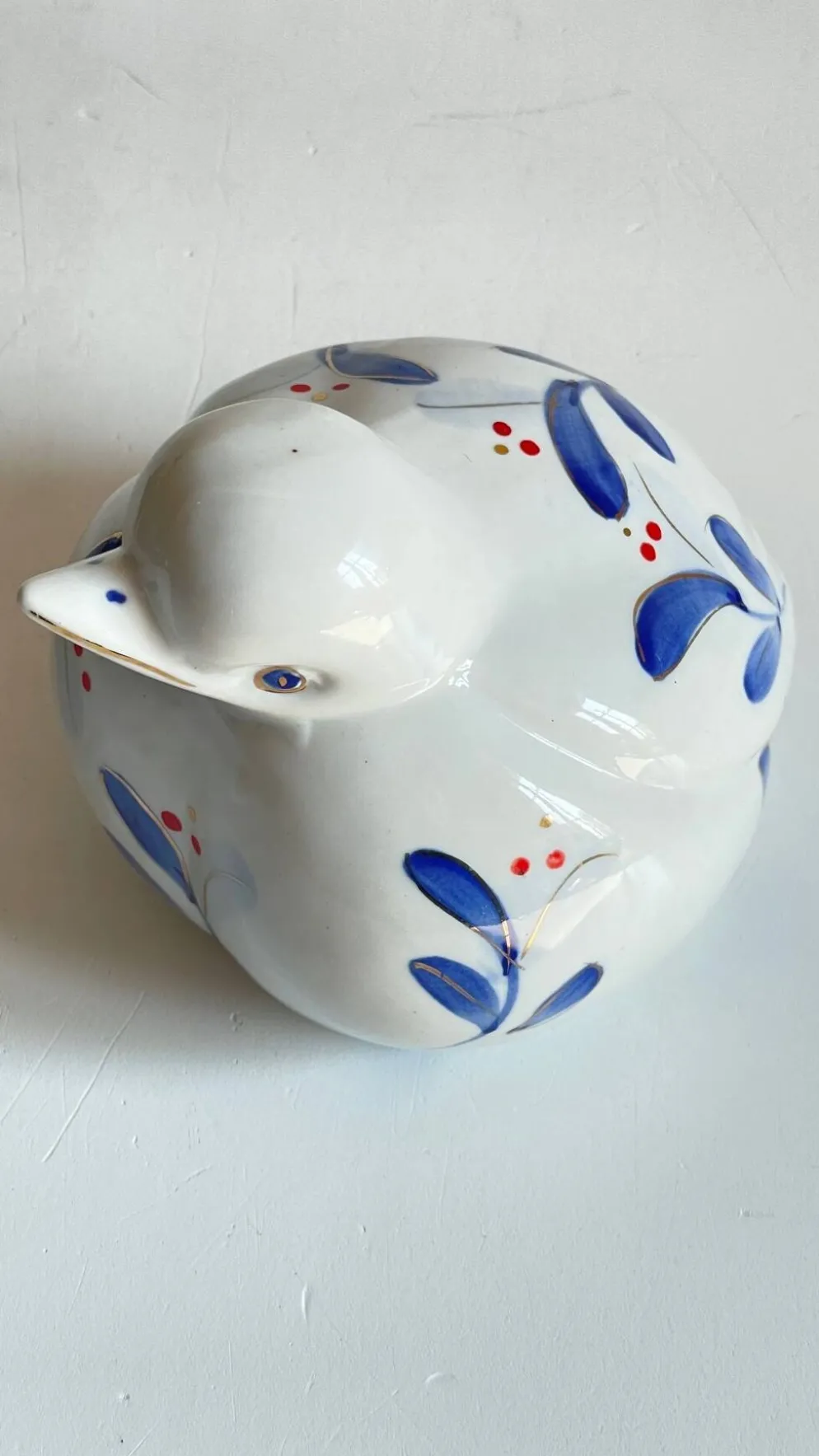 Oiseau vintage en porcelaine chinoise