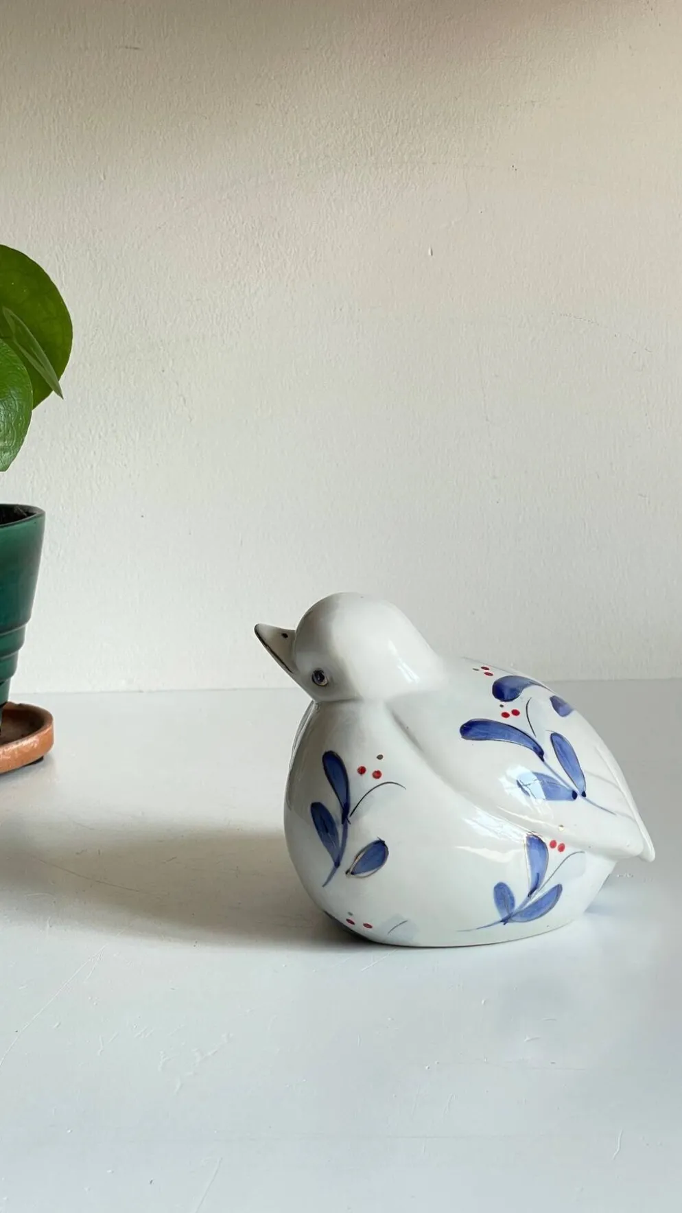 Oiseau vintage en porcelaine chinoise