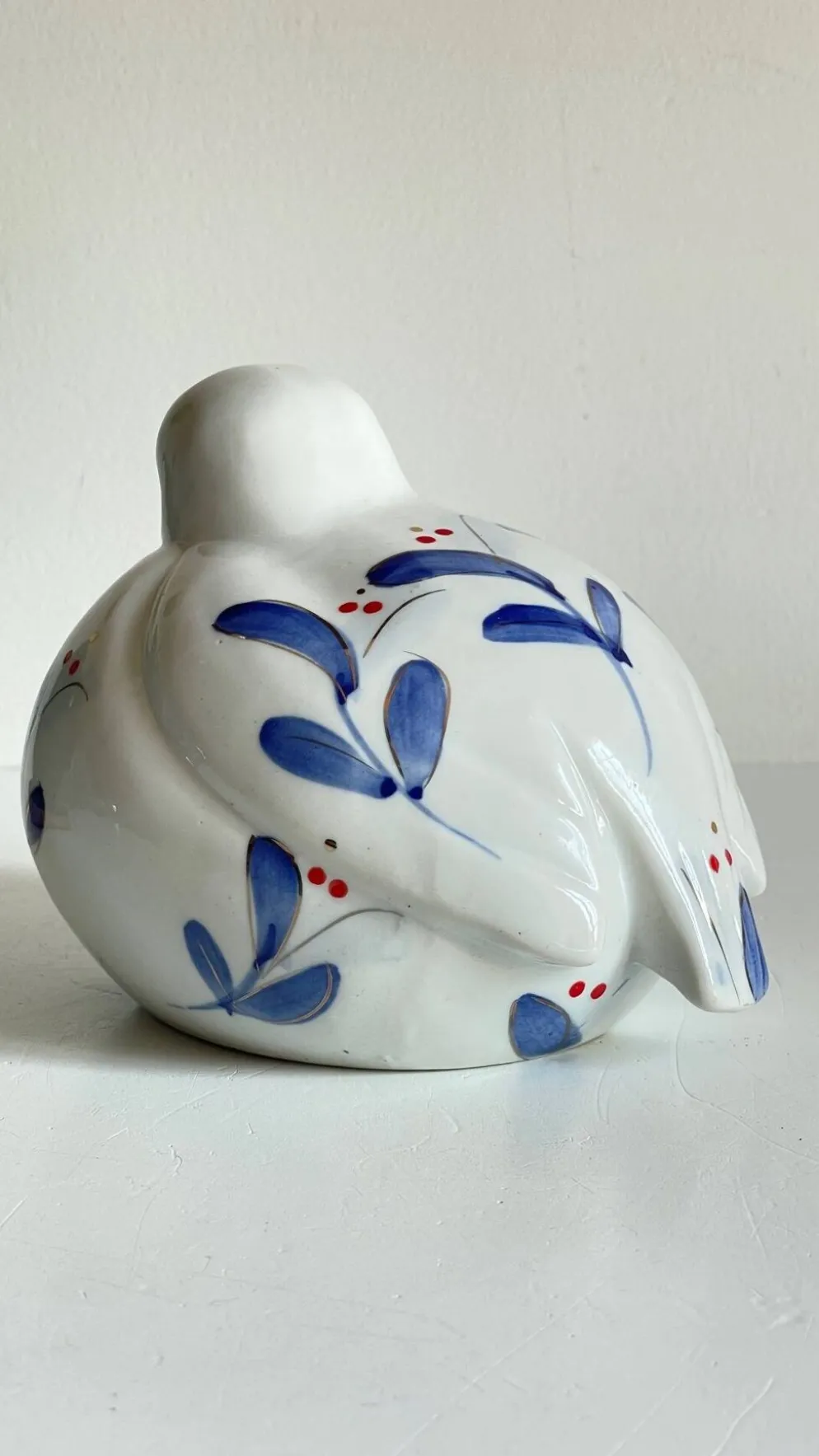 Oiseau vintage en porcelaine chinoise
