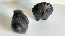 Oiseaux céramique artisanale vintage