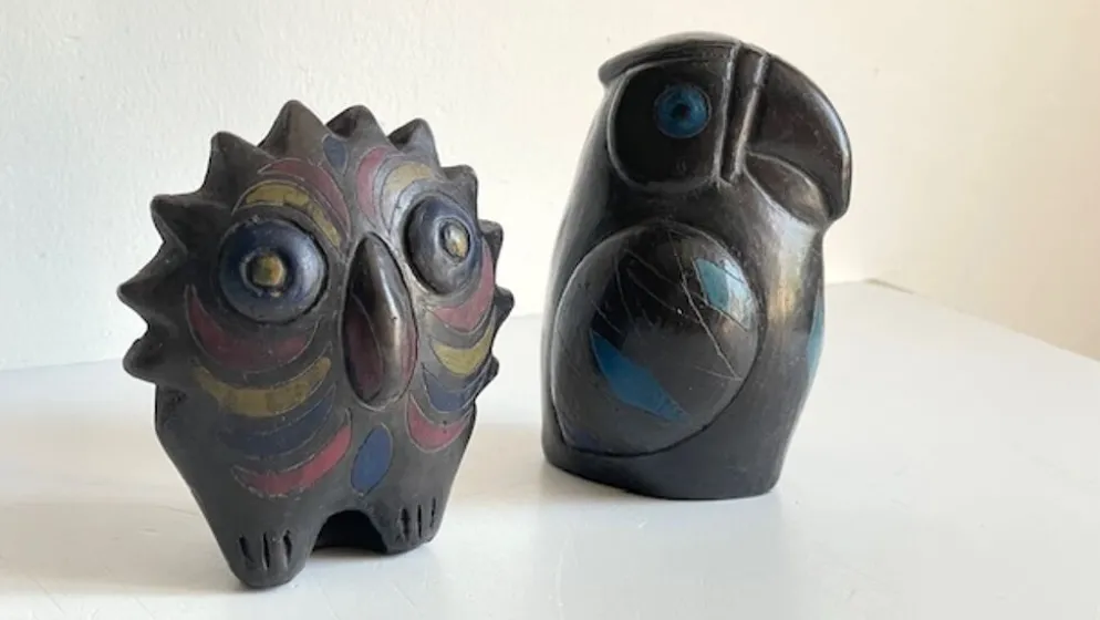 Oiseaux céramique artisanale vintage