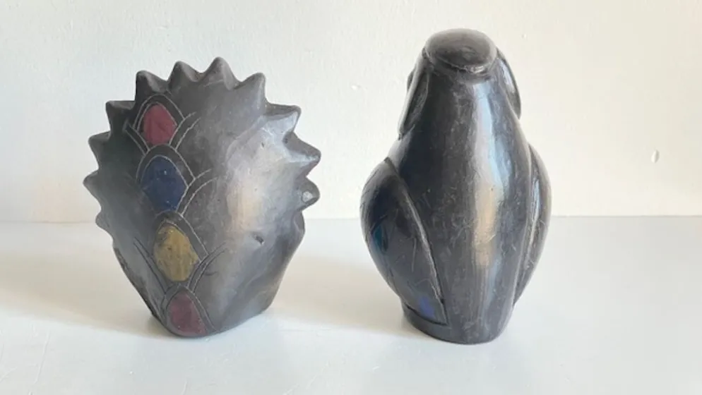 Oiseaux céramique artisanale vintage