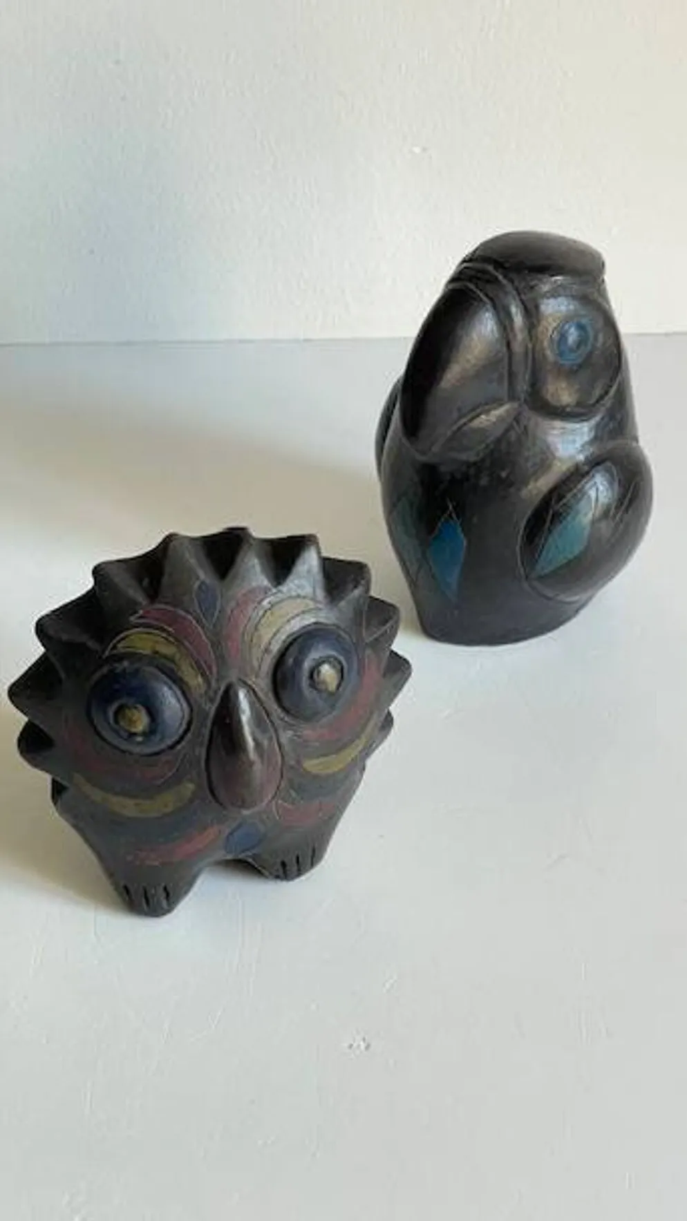 Oiseaux céramique artisanale vintage