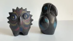 Oiseaux céramique artisanale vintage