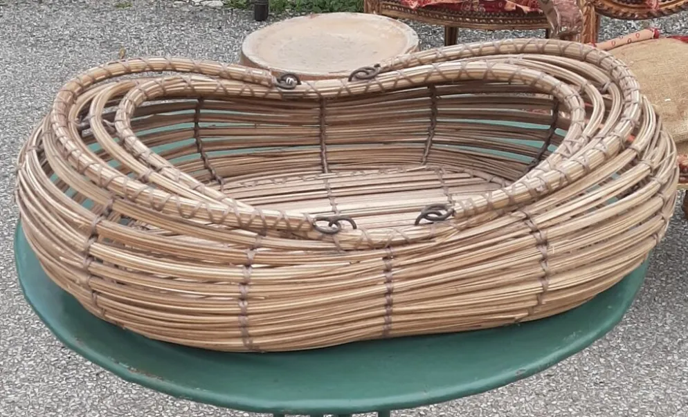 Original et grand panier tressé