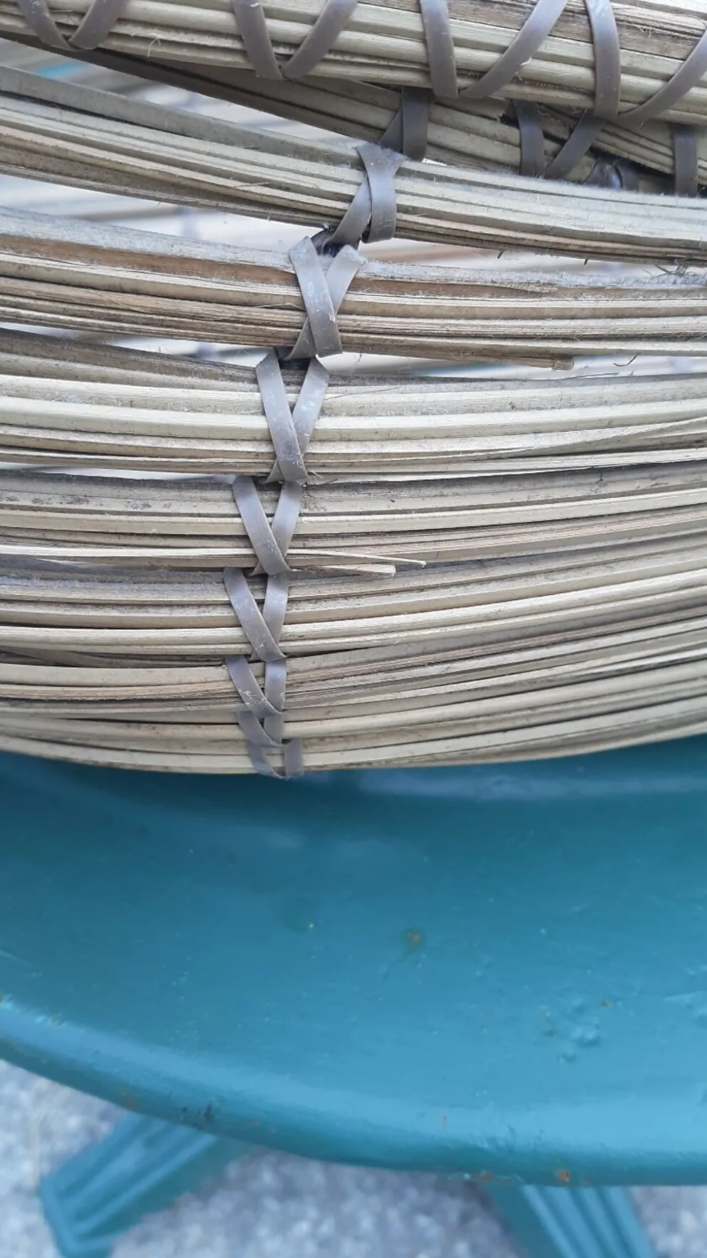 Original et grand panier tressé