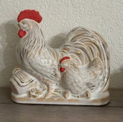 Ornement en poulet — Céramique Hagi par Tenryū