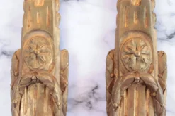 2 ornements de meuble anciens en bronze
