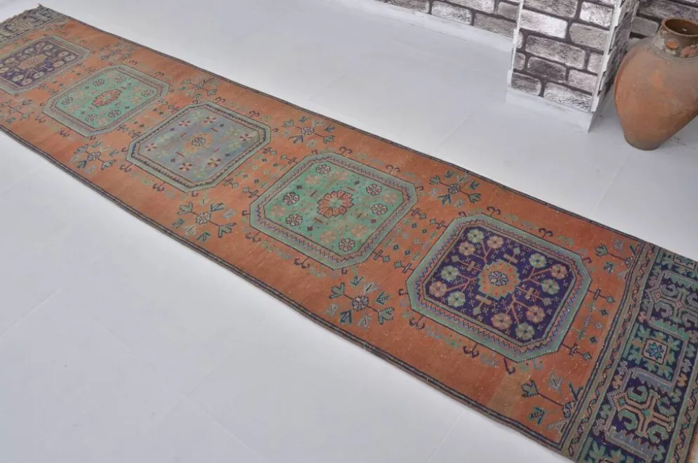 Oushak Anatolian Antique Runner sku2472