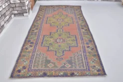 Oushak Vintage Runner noué à la main sku 2552