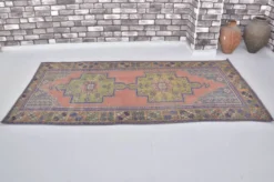 Oushak Vintage Runner noué à la main sku 2552