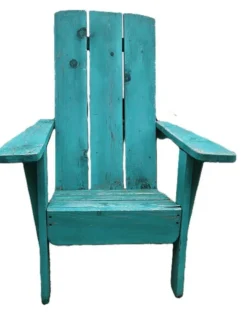 Paire d'anciens fauteuils de jardin en bois peint