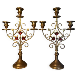 Paire de bougeoir 1900