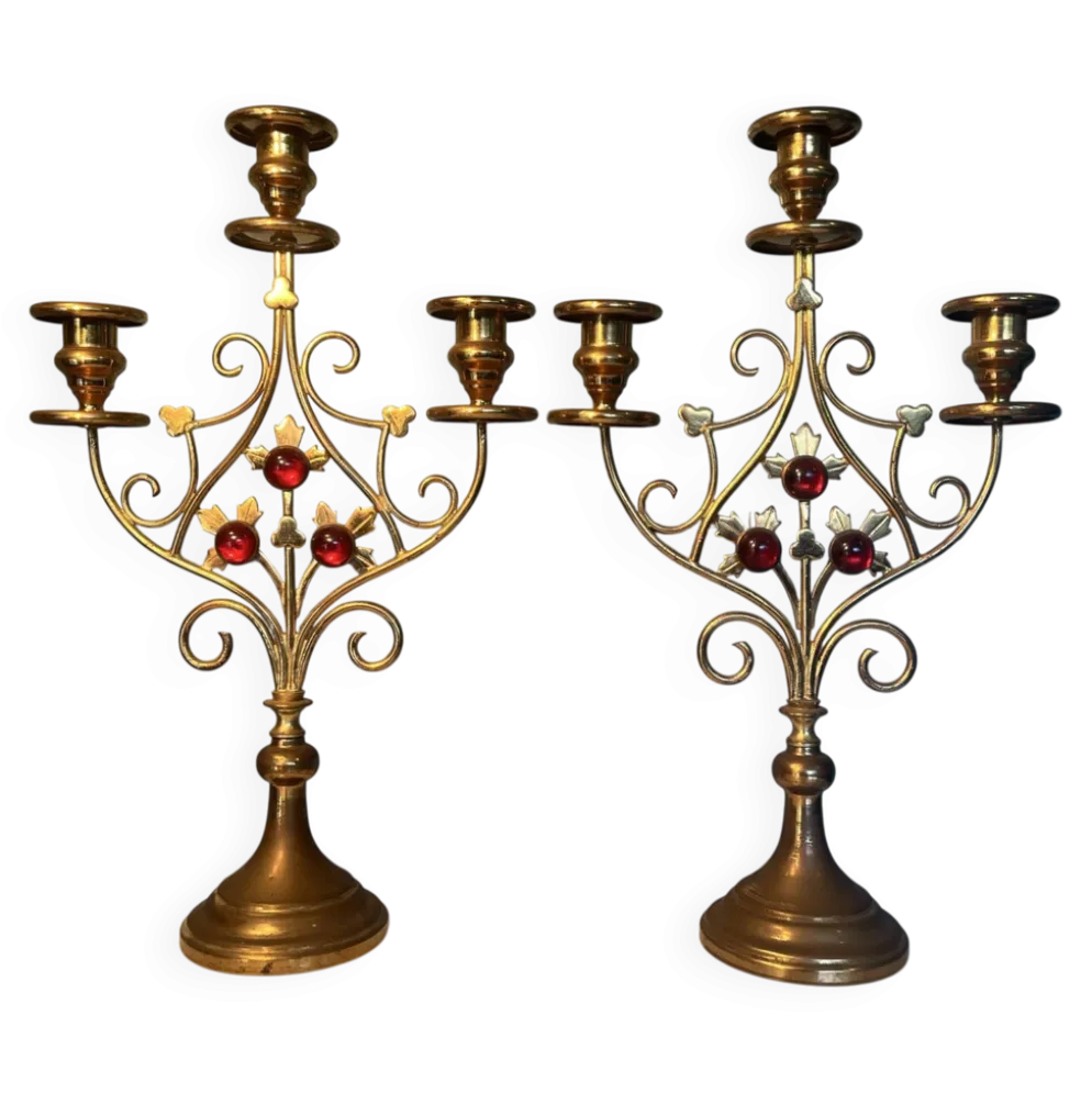 Paire de bougeoir 1900
