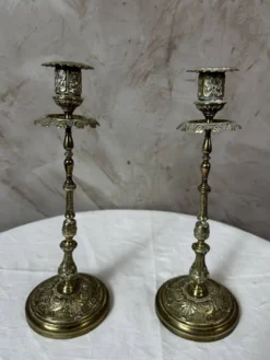 Paire de bougeoirs