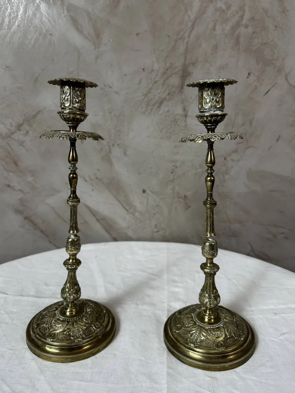 Paire de bougeoirs